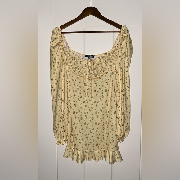 Missguided Women Floral Mini Dress Milkmaid Babydoll Fairy‎ Prairie Dainty NEW 6 - Picture 6 of 9